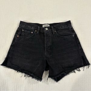 Agolde Black Jean Shorts